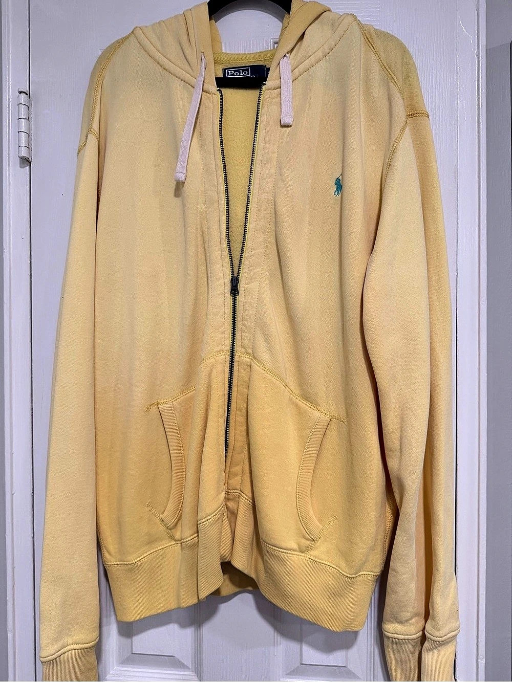 Polo by Ralph Lauren Yellow Full-Zip Hoodie XXL